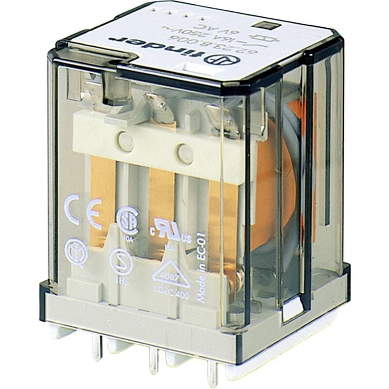Finder - 62.23.9.024.4000 Relais pour circuits imprimés 24 v/dc 16 a 3 inverseurs (rt) 1 pc(s) Y523393