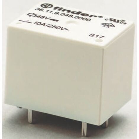 Relais de puissance Finder 36 Series, 1 RT, bobine 48V c.c. Montage sur CI 360mW ( Prix pour 1 )