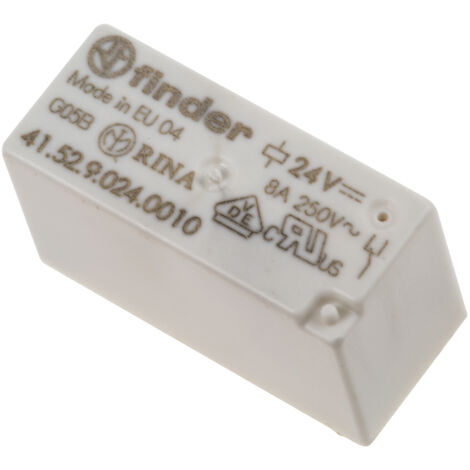 Relais de puissance Finder 41 Series, 2 RT, bobine 24V c.c. Montage sur CI 400mW ( Prix pour 1 )