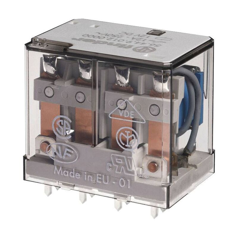 Finder 56.44.9.012.0000 Relais pour circuits imprimés 12 V/DC 12 A 4 inverseurs (RT) 1 pc(s) Y523163