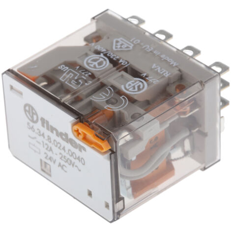Relais de puissance Finder 56 Series, 4 RT, bobine 24V c.a. Enfichable 1W ( Prix pour 1 )