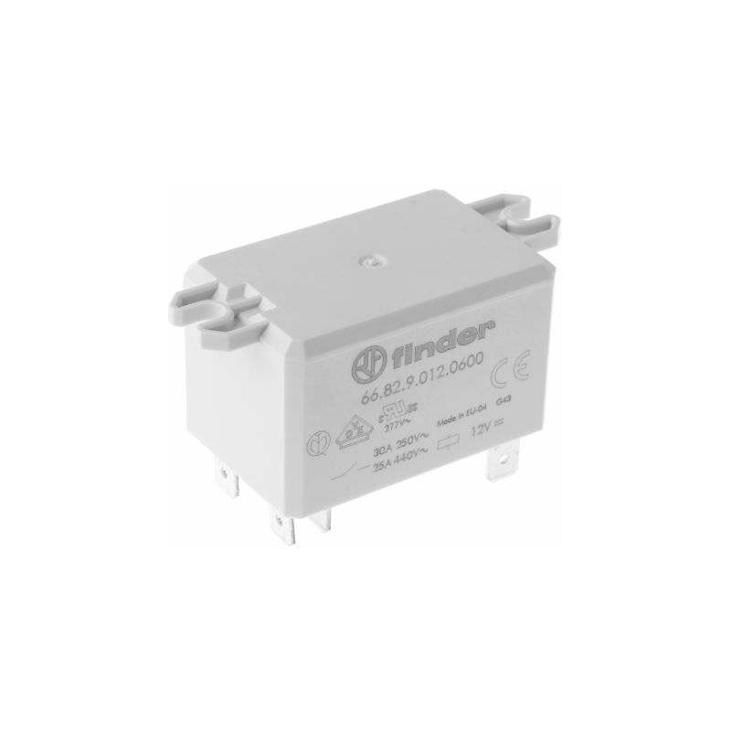 Relais de puissance Finder 66 Series, 2 no, bobine 12V c.c. Montage sur platine 1.7W ( Prix pour 1 )