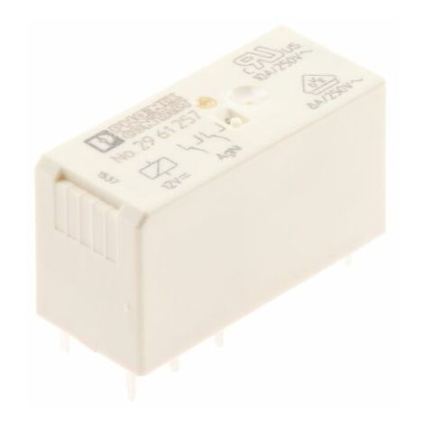 Relais de puissance Phoenix Contact REL-MR- 12DC/21-21, 2 RT, bobine 12V c.c. Montage sur CI ( Prix pour 1 )