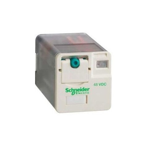 Relais de puissance universel contact 2OF (CO) broche ronde 48V CC Zelio RUM SCHNEIDER ELECTRIC RUMC2AB1ED