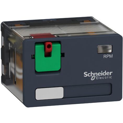 relais de puissance zelio rp - embrochable - 15a - 4of - 230v ac - schneider electric rpm41p7