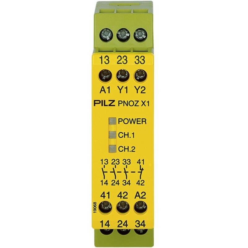 Sicherheitsschaltgerät PNOZ X1 24VAC/DC 3n/o 1n/c PILZ Betriebsspannung: 24 V DC/AC 3 Schließer, 1 Öffner (B x H x T)