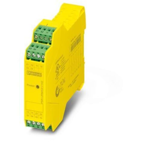 Relais de sécurité Phoenix Contact, 24V, 1, 2 canaux, 5 contacts de sécurité ( Prix pour 1 )