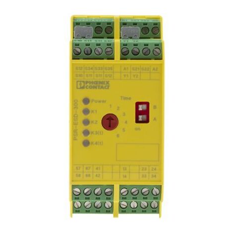 Relais de sécurité Phoenix Contact PSR-SCP-24DC/ESD/5X1/1X2/300, 24V c.c., 2 canaux, 6 contacts de sécurité ( Prix pour 1 )
