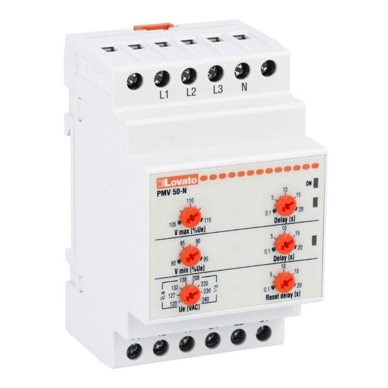 Relais voltmétrique Lovato triphasé ou sans neutre 380/440V PMV50NA440