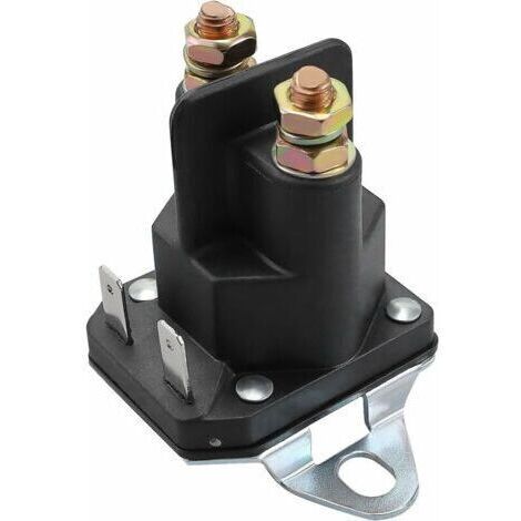 Relais de solénoïde de démarreur 12V 4 broches – Compatible tondeuses, motoneiges, voiturettes de golf – Matériau métallique durable