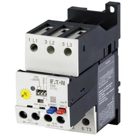 Relais de surcharge électronique 1-5A montage individuel +protection contre les défauts à la ter EATON ZEB32-5-GF/KK