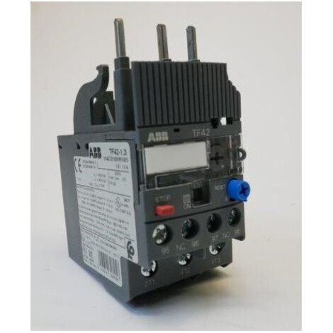 Relais de surcharge thermique plage reglable de 1 à 1.3A serie TF42 pour contacteur AF09-AF38 ABB