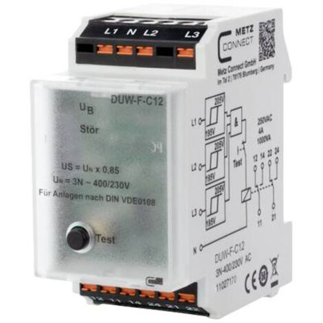 RELAIS DE SURVEILLANCE 230 V/AC (MAX) 2 INVERSEURS (RT) METZ CONNECT 11027170 1 PC(S)