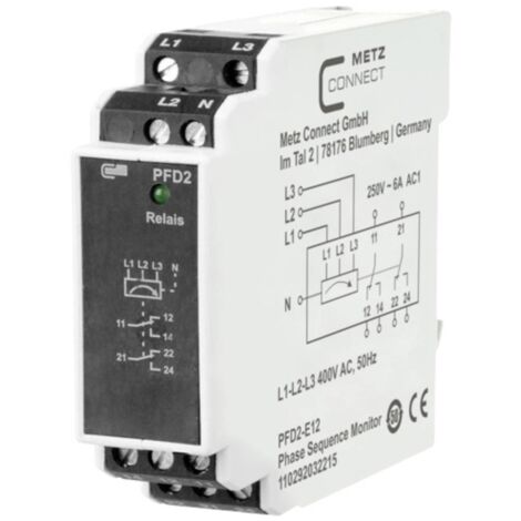 Relais de surveillance 400 V/AC (max) 2 inverseurs (RT) Metz Connect 110292032215 1 pc(s)