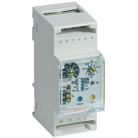Relais différentiel Bticino toroïdal séparé type A 2 modules G701N
