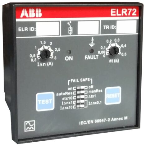 Relais différentiel électronique ABB ELR72
