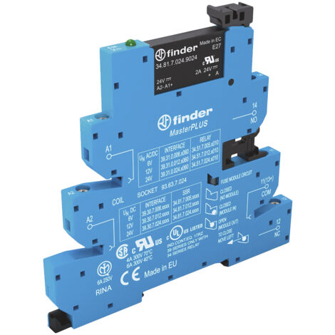 Relais d'interface 240V c.a. / V c.c., 1NO, montage Rail DIN, série , 39 Series ( Prix pour 1 )
