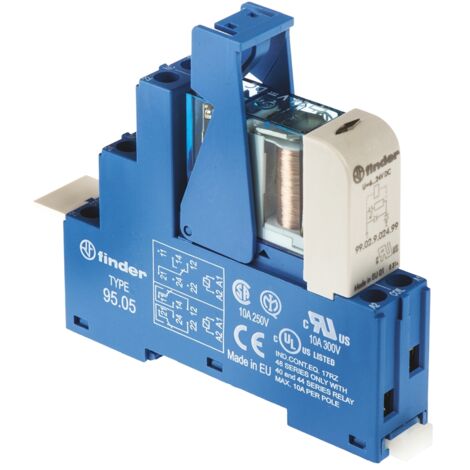Relais d'interface 24V c.c., 2 RT, montage Rail DIN, série , 48 Series ( Prix pour 1 )