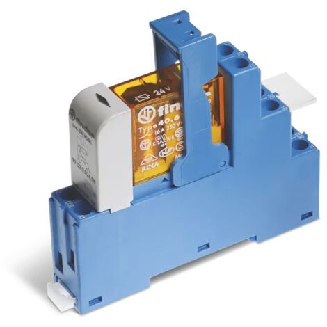 Relais d'interface électromécanique Finder 48, 12V, 1 RT, montage Rail DIN ( Prix pour 1 )