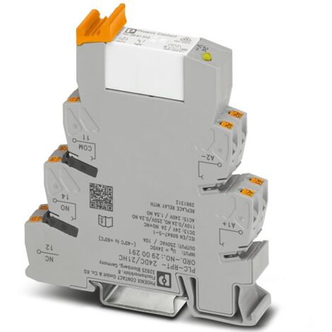 Relais d'interface Phoenix Contact PLC-RPT- 24DC/21HC, 24V c.c., 1 RT, montage Rail DIN ( Prix pour 1 )