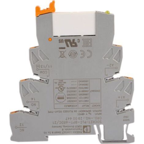 Relais d'interface Phoenix Contact PLC-RPT- 48DC/21, 48V c.c., 1 RT, montage Rail DIN ( Prix pour 1 )