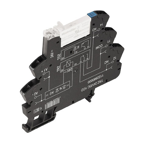 Relais d'interface Weidmuller TRZ, 24V, 1 RT, montage Rail DIN ( Prix pour 1 )