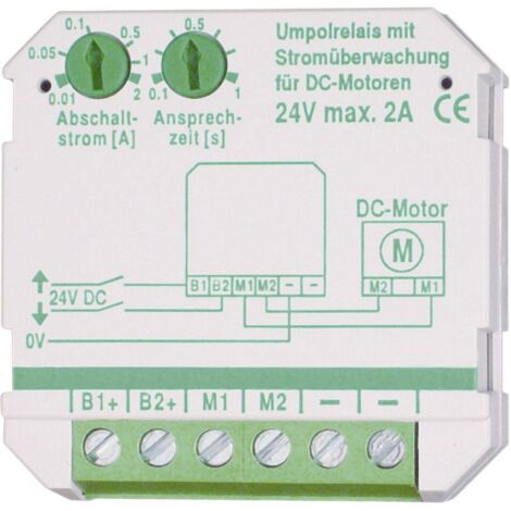 Relais d'inversion de polarité 330060 – Tension 24V – Intensité courant 150g – Pour moteurs DC professionnels – Kaiser Nienhaus - Y33340