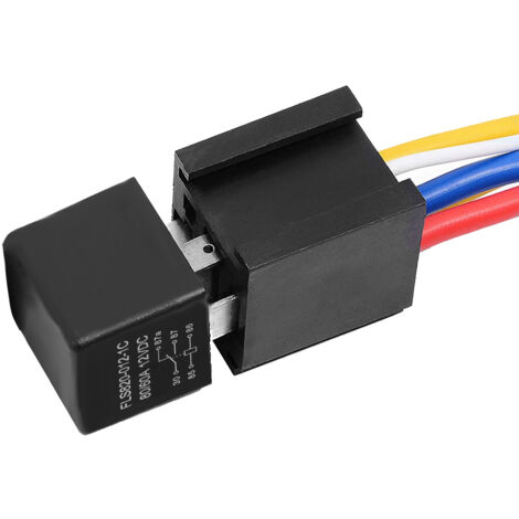 Relais électromagnétique de treuil 5P avec 2 unités, 12V 80A pour véhicules tout-terrain et utilitaires