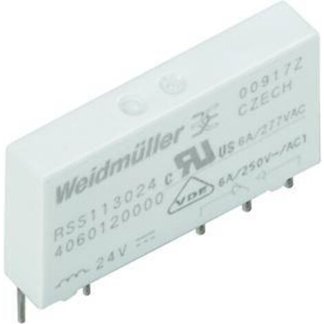 Relais enfichable Weidmüller RSS112024 24VDC-REL1U 4061590000 24 V/DC 6 A 1 inverseur (RT) 20 pc(s)