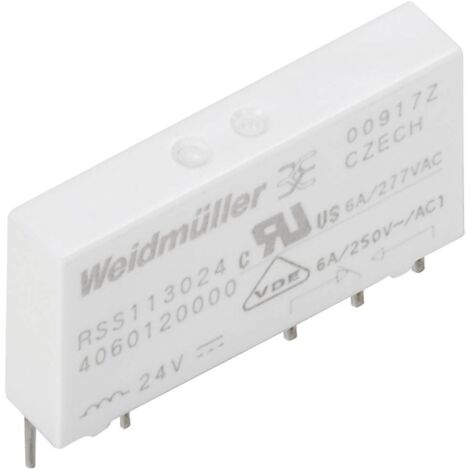 RELAIS ENFICHABLE WEIDMÜLLER RSS113024F 1454430000 24 V/DC 6 A 1 INVERSEUR (RT) 18 PC(S)