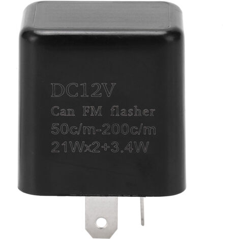 Relais Flash LED pour Automobile et Motocycle Haute Puissance Flasher Signal Lumière Direction DC 12V Régulé 3 Vitesses