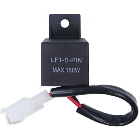 Relais Flash LED pour moto 12 V, 2 broches LF1-S-PIN Max 150W, lumière centrale 12 volts, relais de voiture