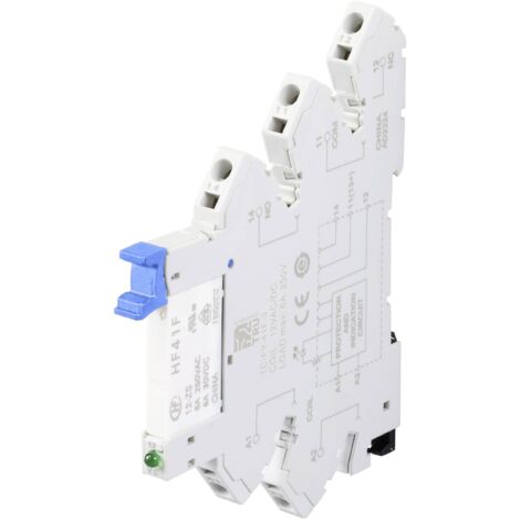 Relais industriel TRU COMPONENTS TC-FY-41F-3 12V Tension nominale: 12 V/DC, 12 V/AC Courant de commutation (max.): 6 A 1 NF (R), 1 NO (T) 1 pc(s) X954182
