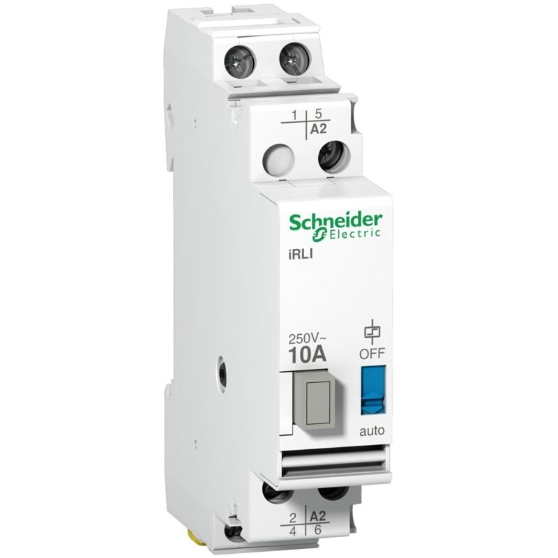 Schneider Electric - Acti9, iRLI relais inverseur 10A 2P tension de commande 24VCA, 1F + 1O/F - A9E15537