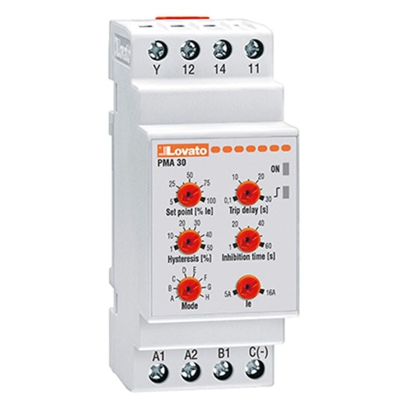 Lovato - relais ampérométrique monophasé ac-dc 5A ou 16A PMA30240