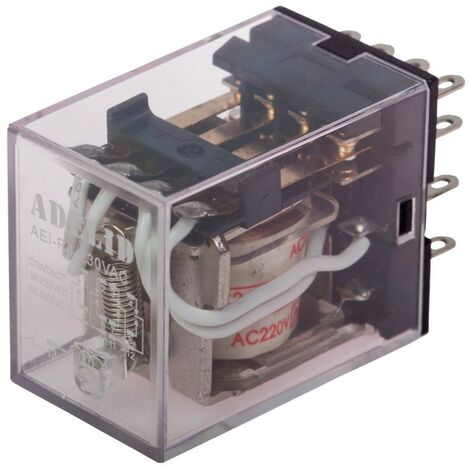 Relais Miniatur-Relais Finder 230V AC 5A 4 Wechsler 14 Pins für DIN-Schienenmontage