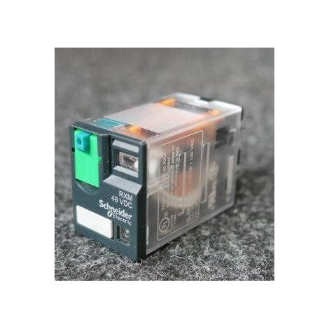 Relais miniature électromécanique 3A 4OF bas niveau 48Vdc embrochable avec LED Zelio Relay RXG Schneider