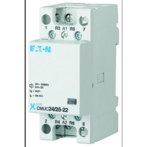 Relais modulaire 24VAC/50Hz 3F+1O 20A 2PE 000137400 EATON CMUC24/25-31