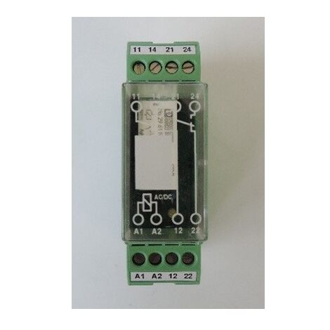 Relais modulaire miniature 2RT 24V AC/DC avec embase EMG 22-REL/KSR- 24/21-21 PHOENIX CONTACT 2950323