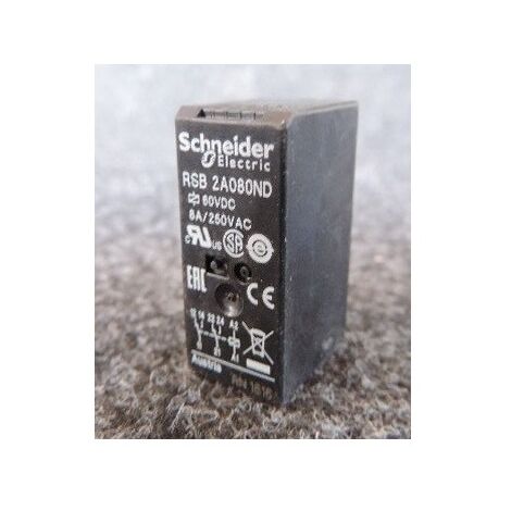 Relais PCB embrochable 2OF 8A 60VDC Zelio Relay RSB SCHNEIDER RSB2A080ND