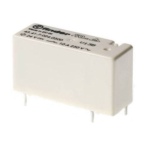 RELAIS POUR CIRCUITS IMPRIMÉS FINDER 43.61.9.012.0300 436190120300 12 V/DC 16 A 1 NO (T) 1 PC(S)