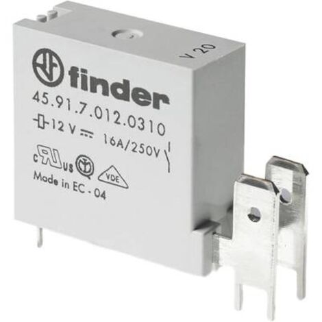 RELAIS POUR CIRCUITS IMPRIMÉS FINDER 45.91.7.012.0311 12 V/DC 16 A 1 NO (T) 1 PC(S) 459170120311