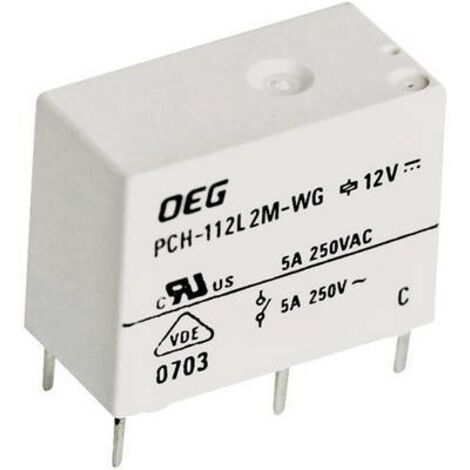Relais pour circuits imprimés TE Connectivity PCH-112L2M-WG 1721768-5 12 V/DC 5 A 1 NO (T) 1 pc(s) S71196