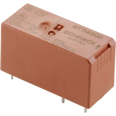 Relais pour circuits imprimés TE Connectivity RT314006 9-1393239-3 6 V/DC 16 A 1 inverseur (RT) 1 pc(s) S71966