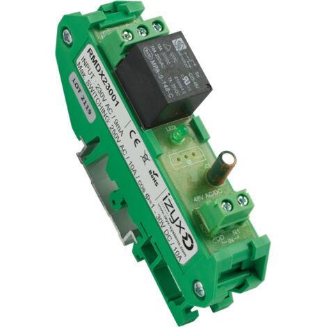 Relais rail DIN 230V AC 1 relais / 1 LED Max. 250V AC / 10A - 30V DC / 10A