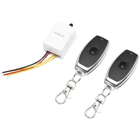 Relais sans fil RF 315 MHz DC4V-12V avec télécommande et interrupteur à une touche