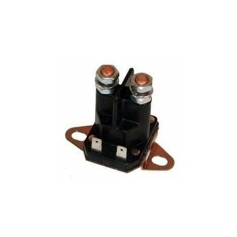Relais solénoïde 4 bornes adaptable pour tracteurs tondeuses – Longueur 65 mm – Compatible CASTELGARDEN TC102 TCP122 – Remplace 18736110/0 18736100/0 - 1136006401