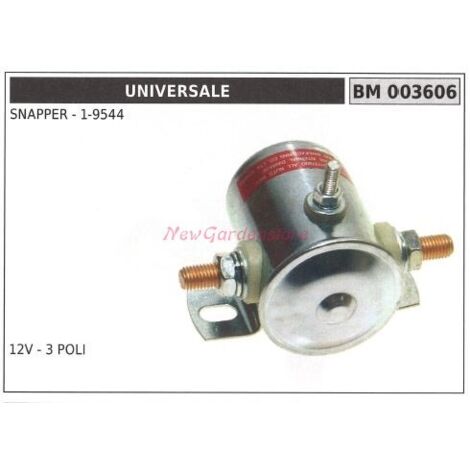 Relais solénoïde marque universelle SNAPPER 1-9544 12V- 3 POLES 003606