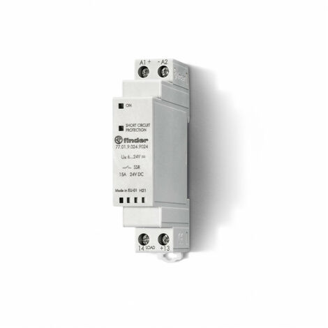 Relais statique modulaire 1NO 15A 24V DC 411002 FINDER 770190249024
