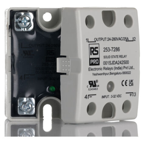 Relais statique RS PRO, 25 A, Montage sur panneau, Montage en surface, 32 V c.c., 280 Vrms ( Prix pour 1 )